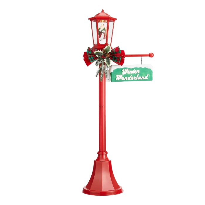 Lamp post christmas decoration