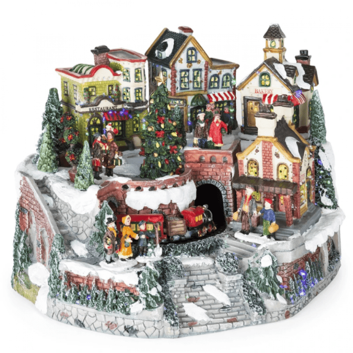 Christmas village decoration set