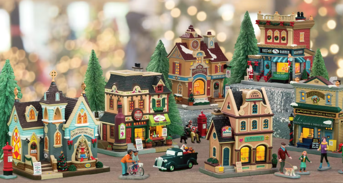 Christmas village decoration set