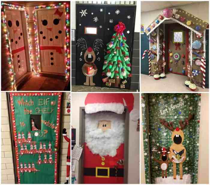 Classroom door decoration christmas