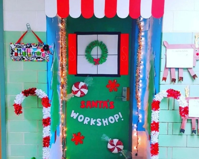 Classroom door decoration christmas