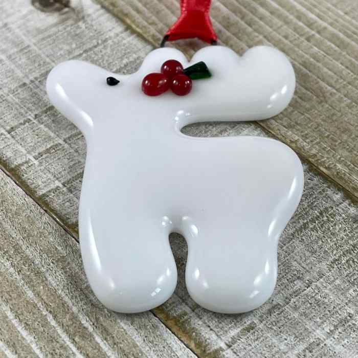 White deer christmas decoration